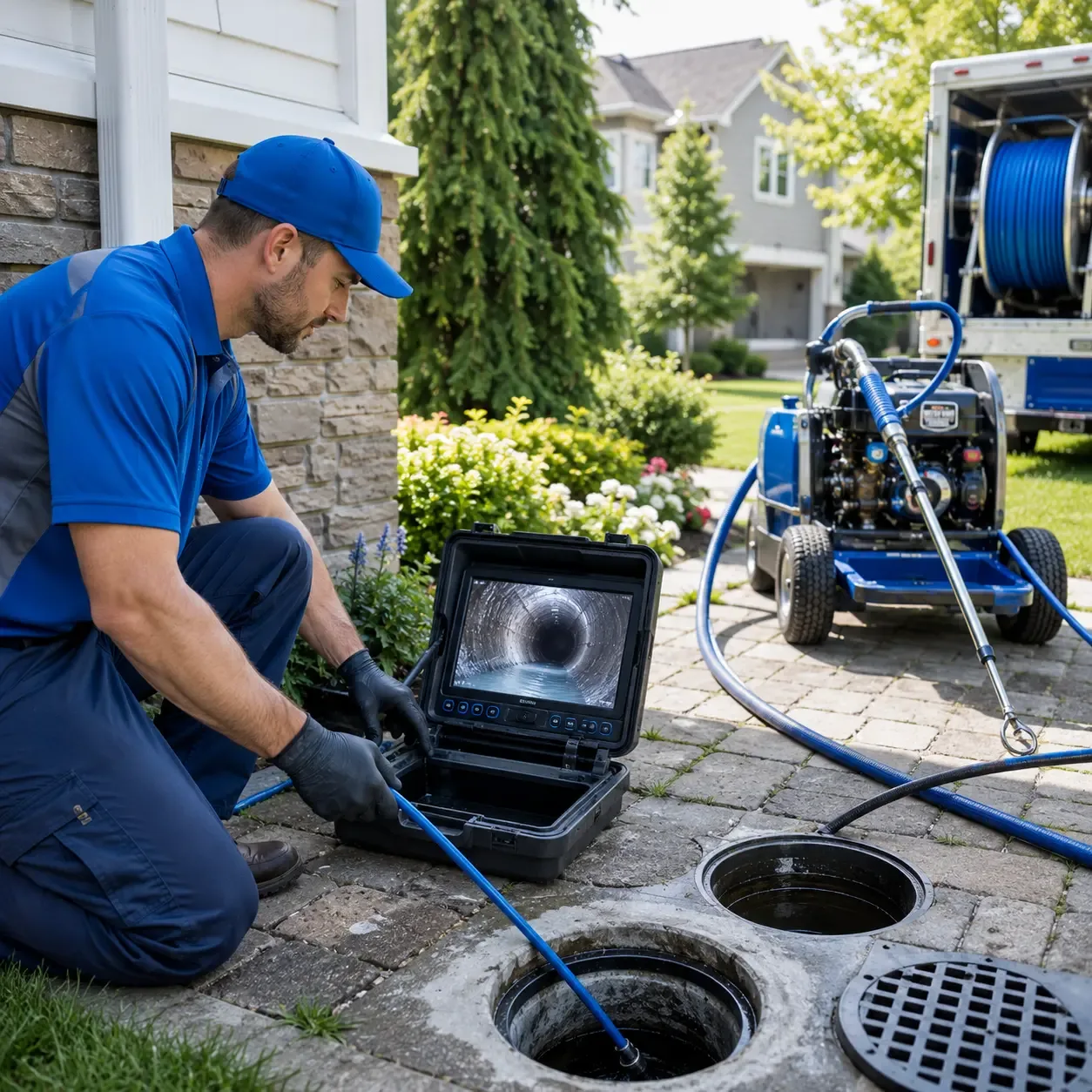 Outdoor drain cleaning professionals serving Edmeston, NY