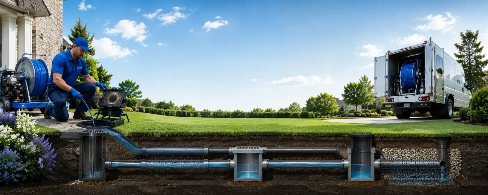 Outdoor drain cleaning information for Edmeston, NY